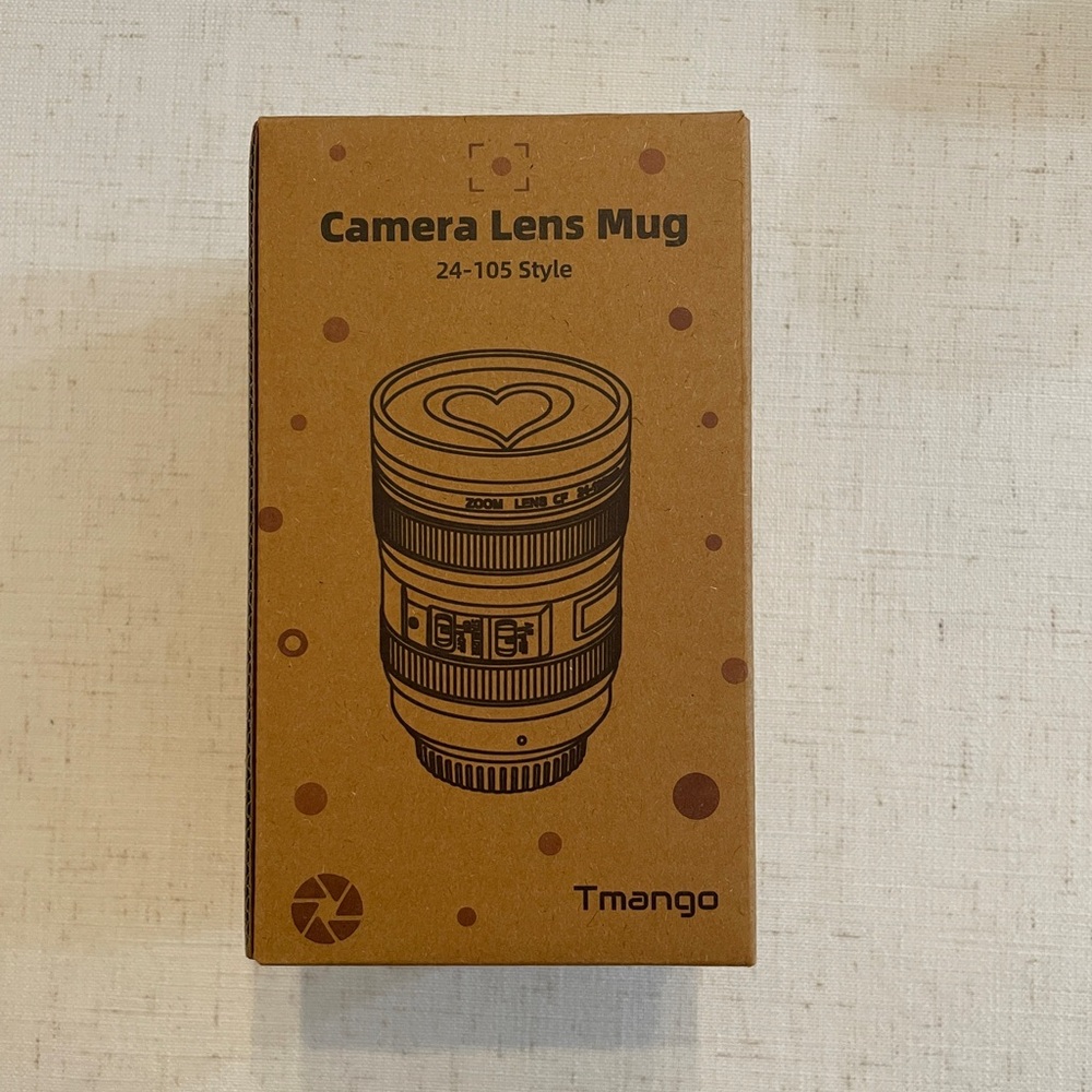 Tmango Camera Lens Mug - Black and Brown